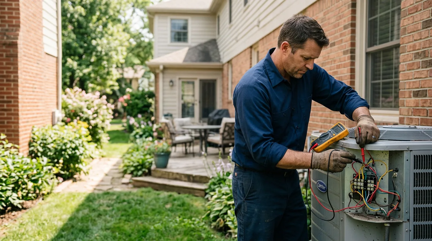 HVAC technician working near Denhoff, ND